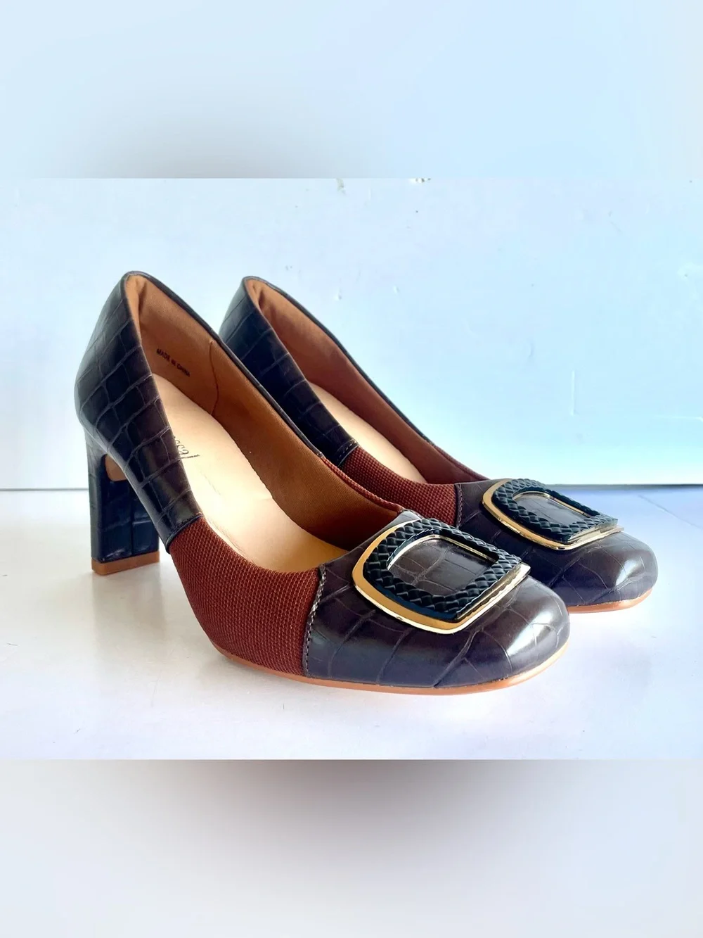 Benassal Women Dress Pumps Heels Orthopedic Bunion Shoes Size 6.5 EUC